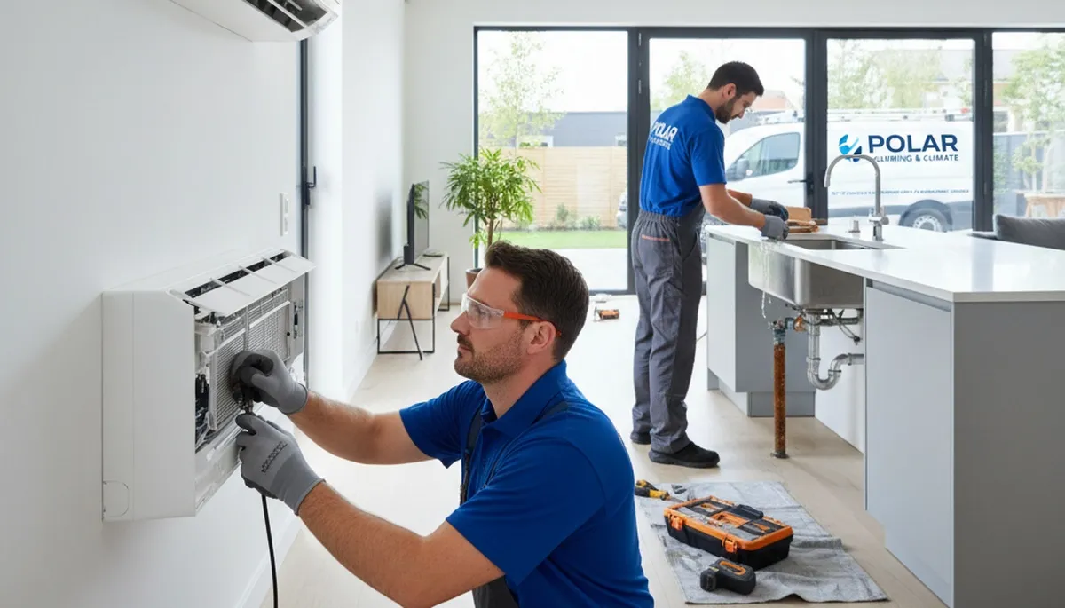 Professional plumber repairing water pipes in Los Angeles, CA homes | Five Star Cooling plumbing experts